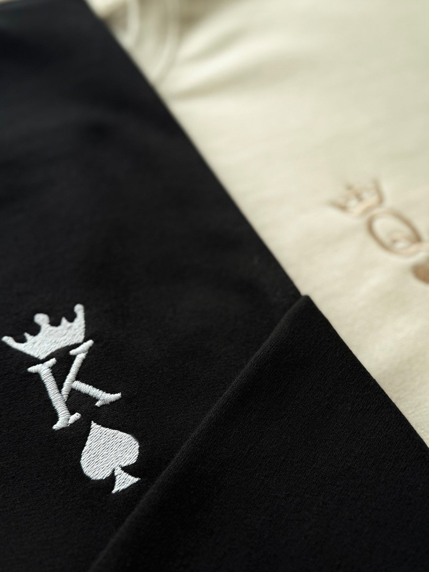 King & Queen Pullover Personalisiert & Bestickt