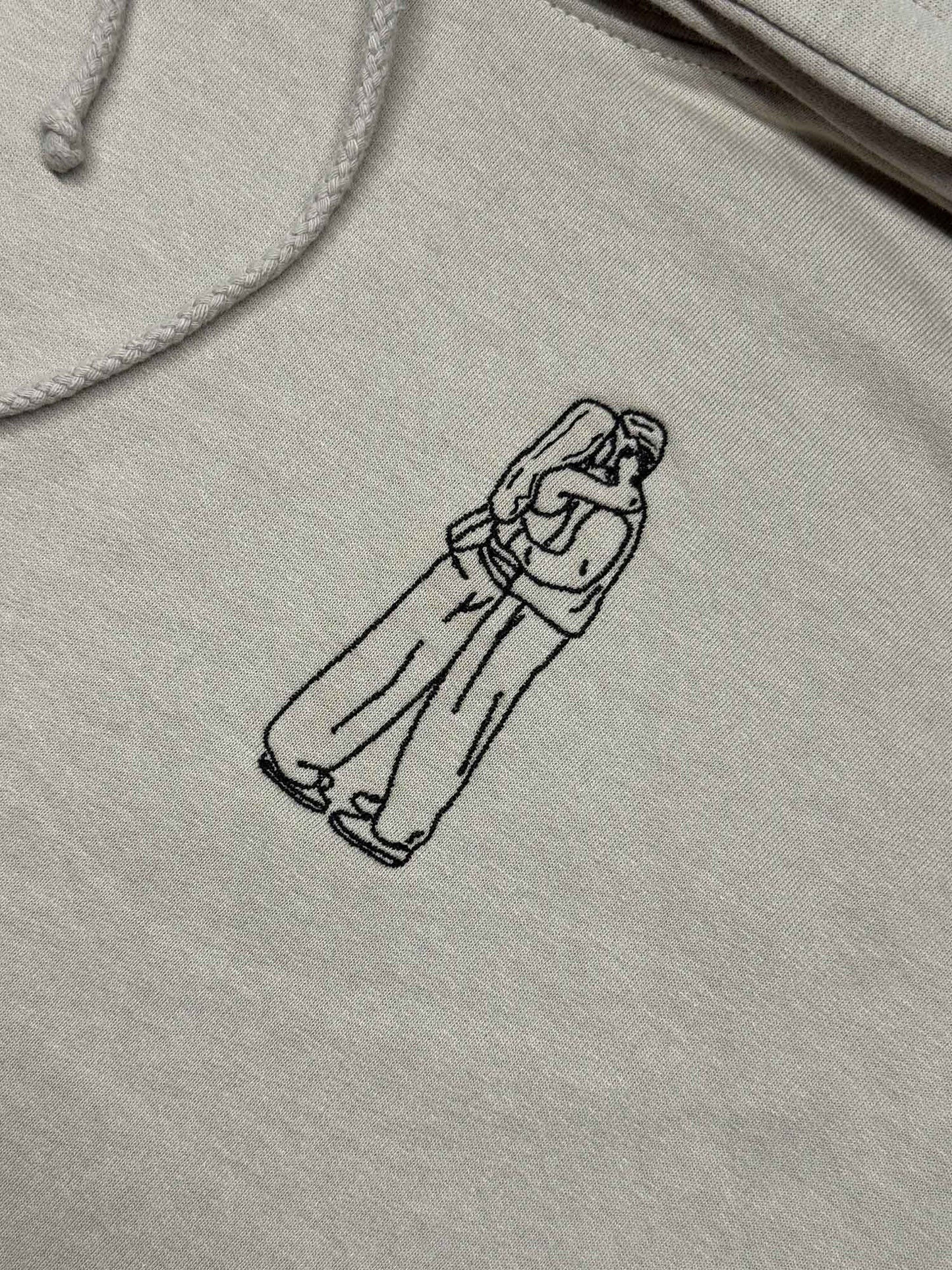 Personalisierter Pullover mit Outline Zeichnung